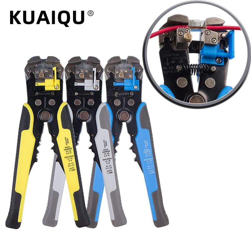 

KQ-1301 Multi-Function Automatic Wire Stripper Cable wire Strippers Strip Wires Electricity Crimping Cutting Tools 24-10AWG/0.2-