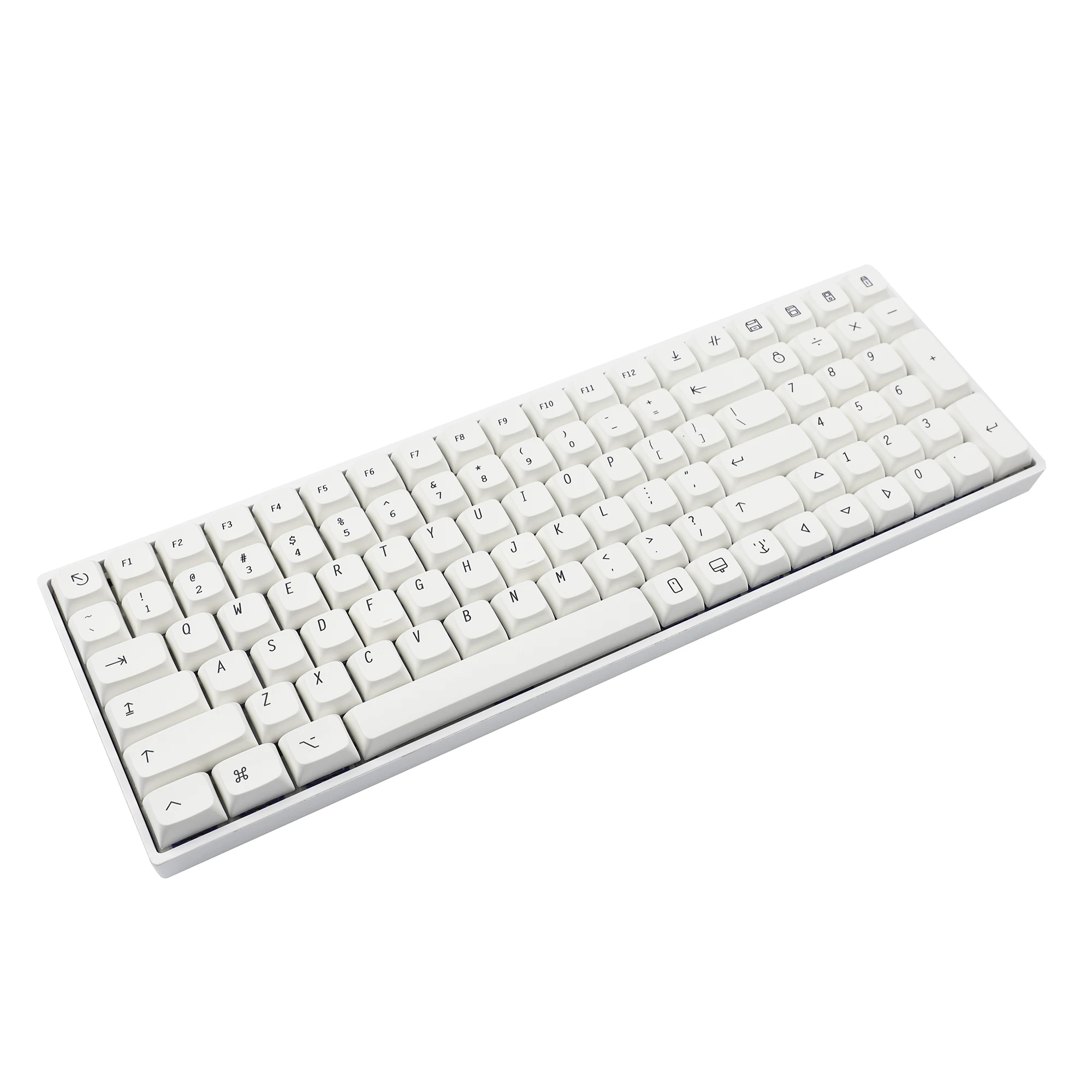 YMDK 137 Mac колпачки клавиш XDA профиль нормкор стиль краситель Sub PBT белый для 104 TKL 60% 96
