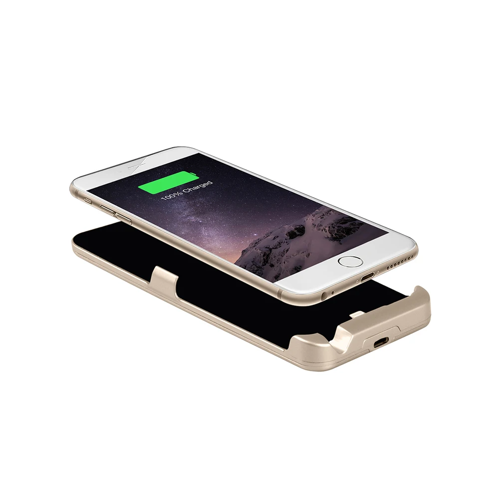 Чехол аккумулятор INTERSTEP Для iPhone 6 6S 3000 мАч золото|Чехлы с аккумулятором| |