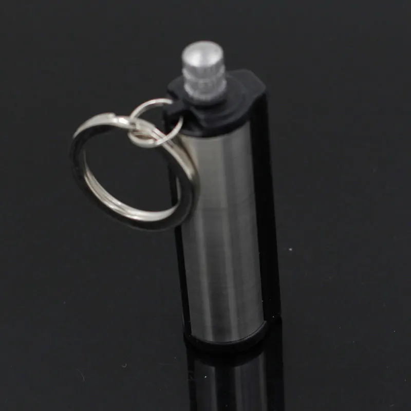 

Camping Outdoor Lighter Equipment Cylindrical Ten Thousand Matches Stainless Steel Key Chain Ten Thousand Matches Lighter