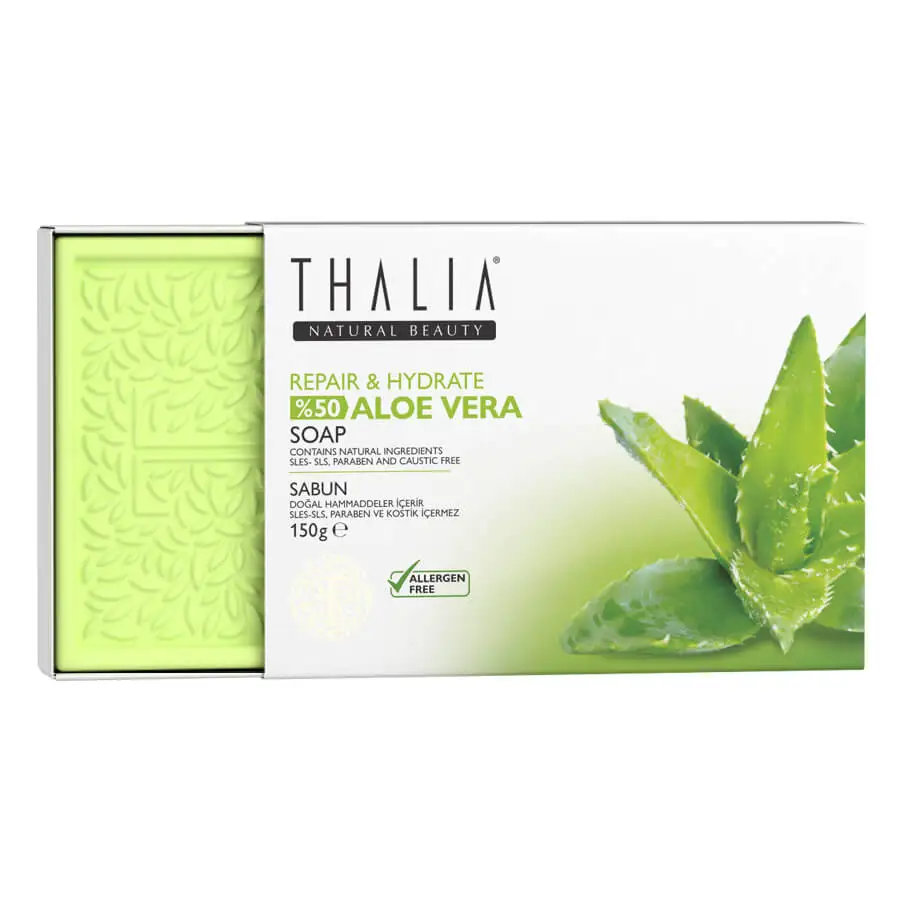 Натуральное твердое мыло Thalia с 99% экстрактом алоэ вера, восстанавливающий эффект-75 г x 2. Питательное твердое мыло. от AliExpress WW