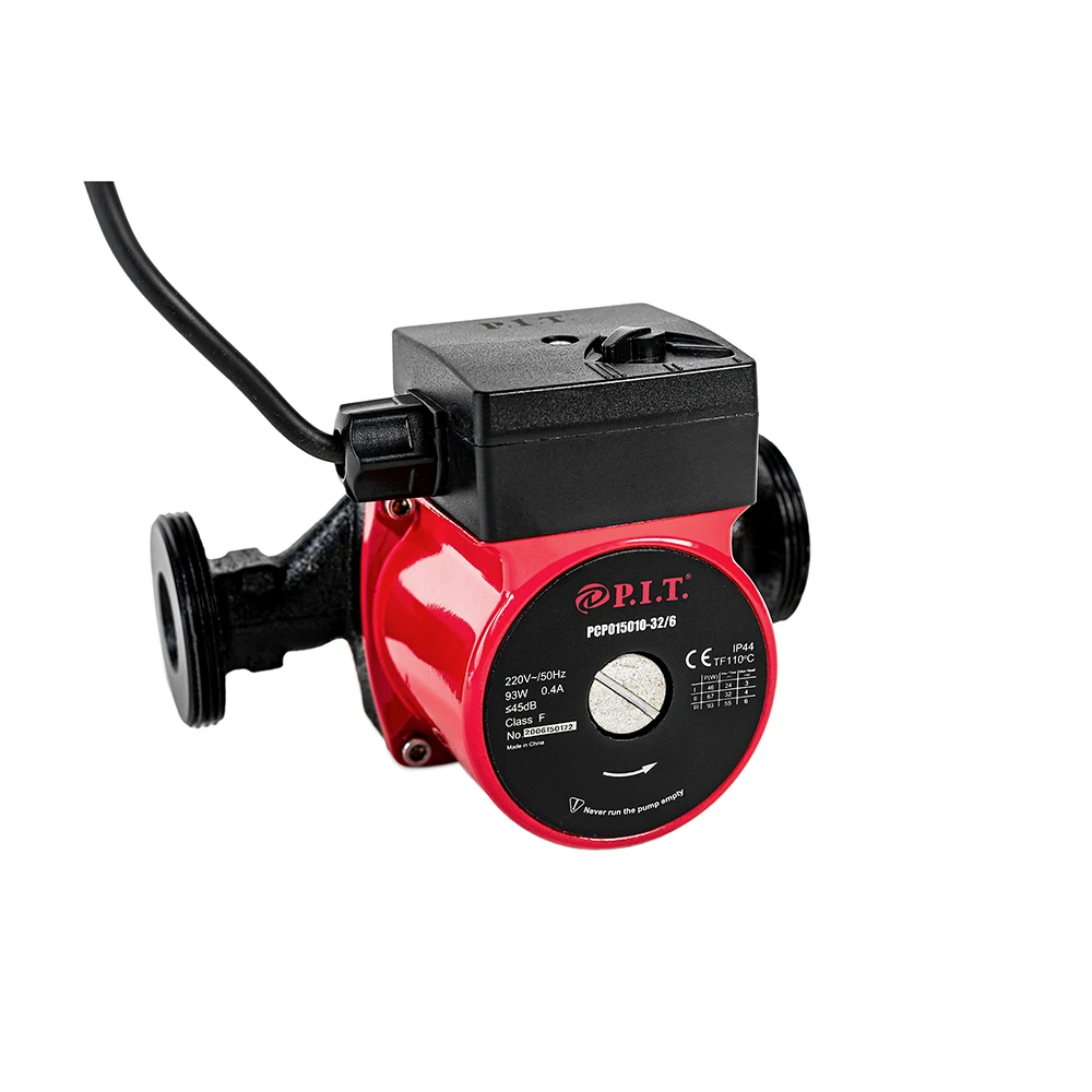 Насос циркуляционный P.I.T. PCP015010-32/6 93Вт напор 6м 3 5куб.м/час 58 л/сек |