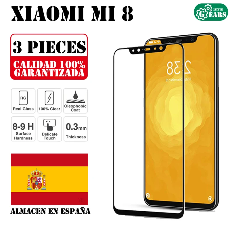 Комплект Xiaomi Mi 8 из 3 предметов защита для экрана закаленного стекла ультратонкая