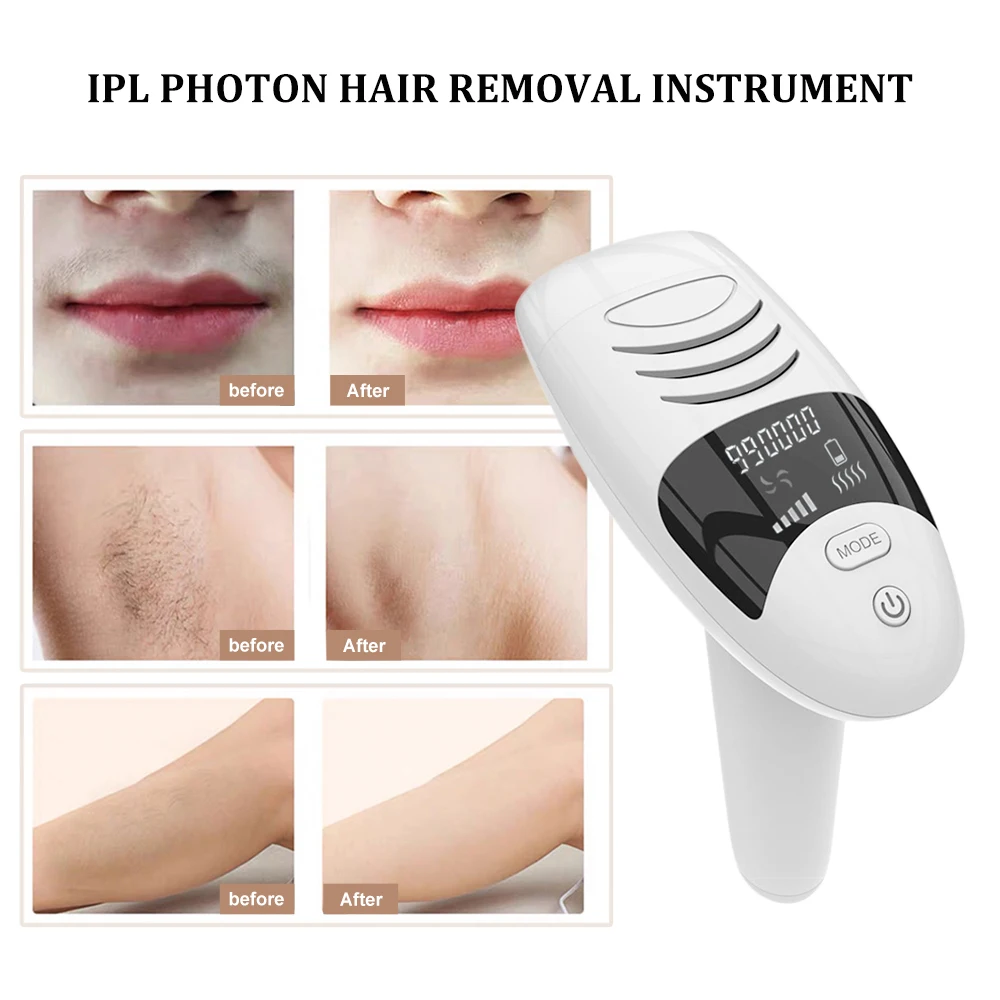 990000 вспышек профессиональный Перманентный лазерный эпилятор с ЖК дисплеем 5