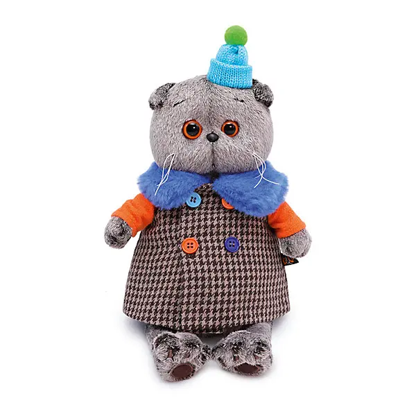 Мягкая игрушка Budi Basa Кот Басик в комбинированном пальто 25 см|Мягкие игрушки