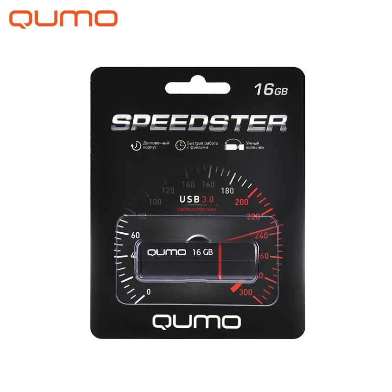 Флеш накопитель UD QUMO 16GB Speedster 3.0 Black|USB флэш-накопители| |
