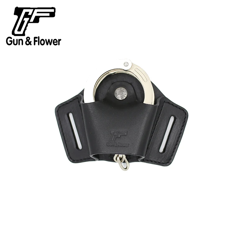 Gunflower Duty gear лоскут TopLeather мешочек с наручниками простой черный держатель Наручника с петлей для ремня