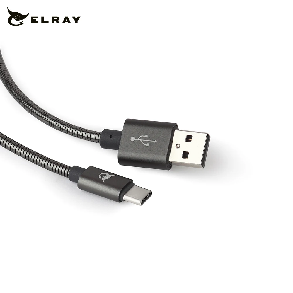 Кабель Elray USB папа/Type-C папа 0 2м серый (AC20MBC02GR) | Мобильные телефоны и аксессуары