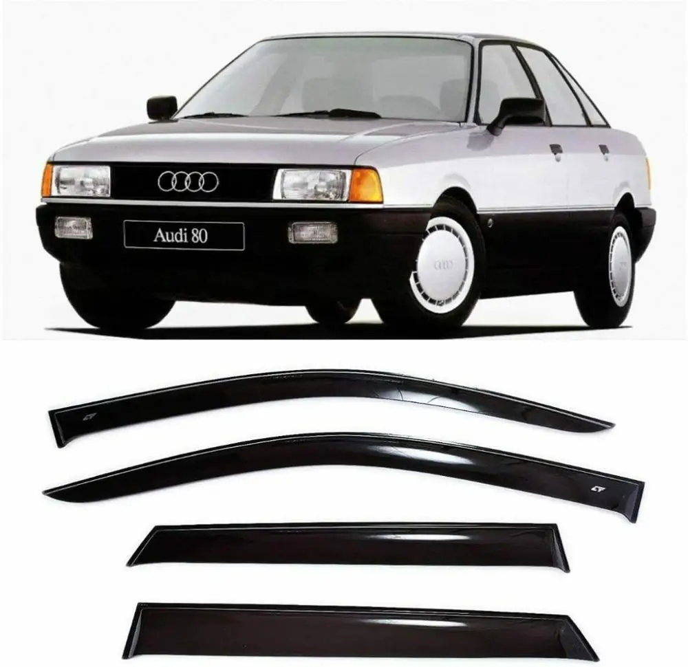 Дефлекторы окон Cobra Tuning A10986 на авто Audi 80 B3 B4 Sedan 1986 1995 4 шт./комп. ветровики от дождя