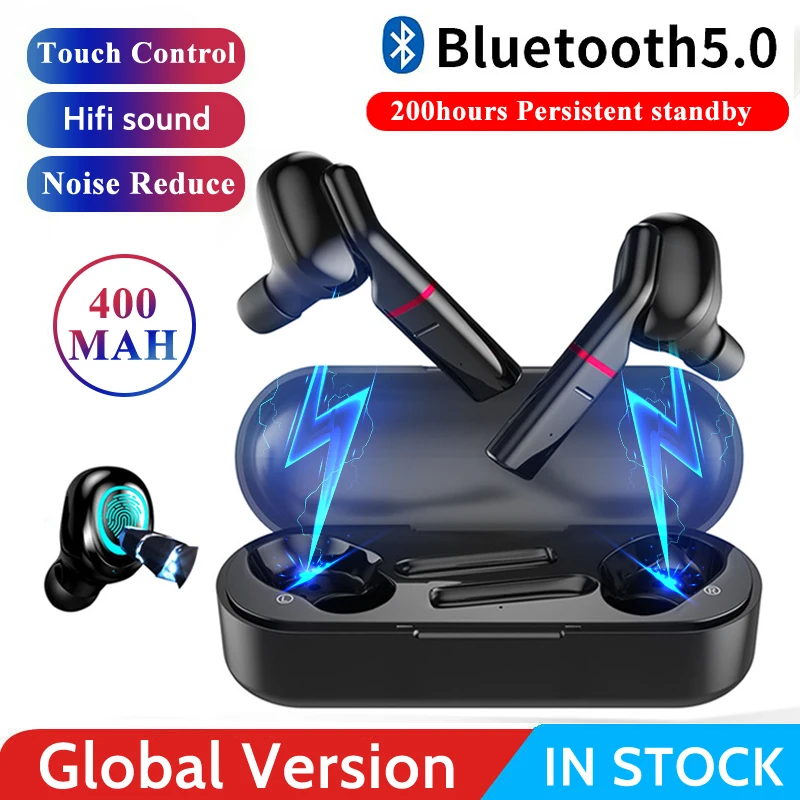Bluetooth наушники беспроводные Tws Touch control Handsfree PK i10 для honor наушники|Наушники и