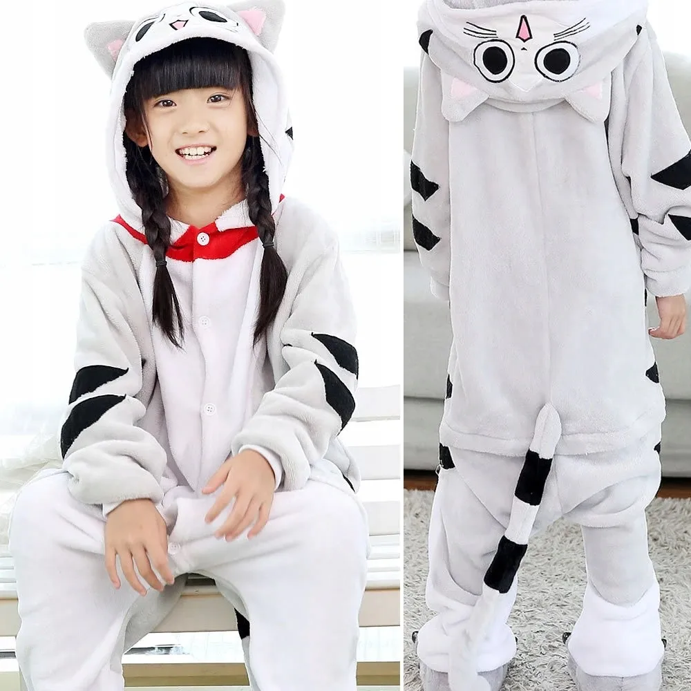 Кигуруми Кот Чии серый пижама костюм Тигр Тигра Kigurumi косплей Пикачу |