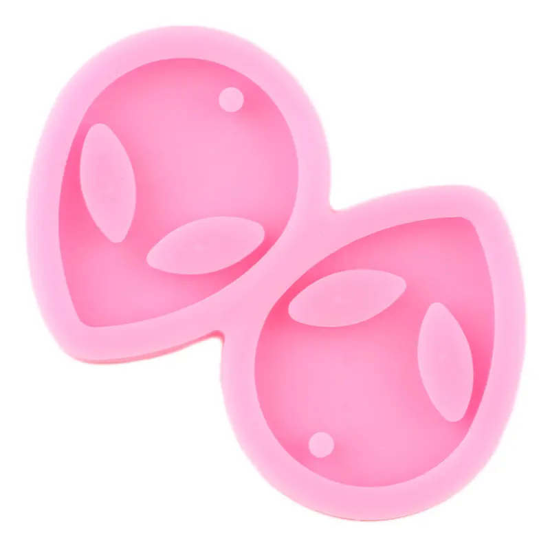 Shiny Mini Alien Earrings Mold DIY Water Drop Epoxy Resin Keychain Mould Silicone Molds Women Trinket Fashion Pendant Jewelry |