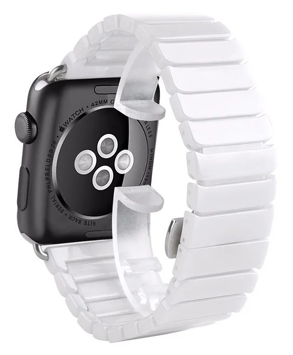 Ремешок для Apple watch 42mm Ceramic Loop New белый|Ремешки часов| |