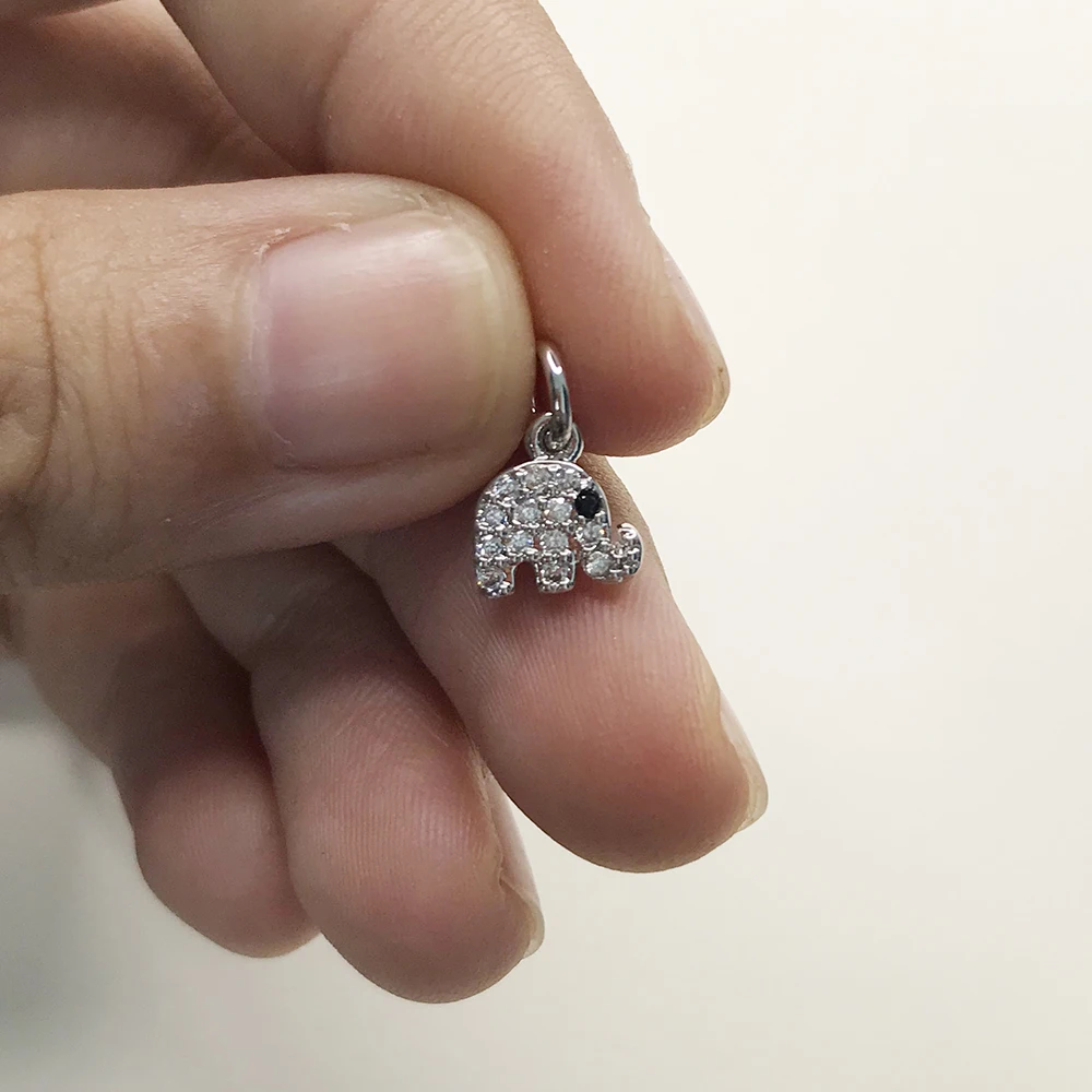 Колье и браслет из серебра 925 пробы с мультяшным слоном | Украшения аксессуары