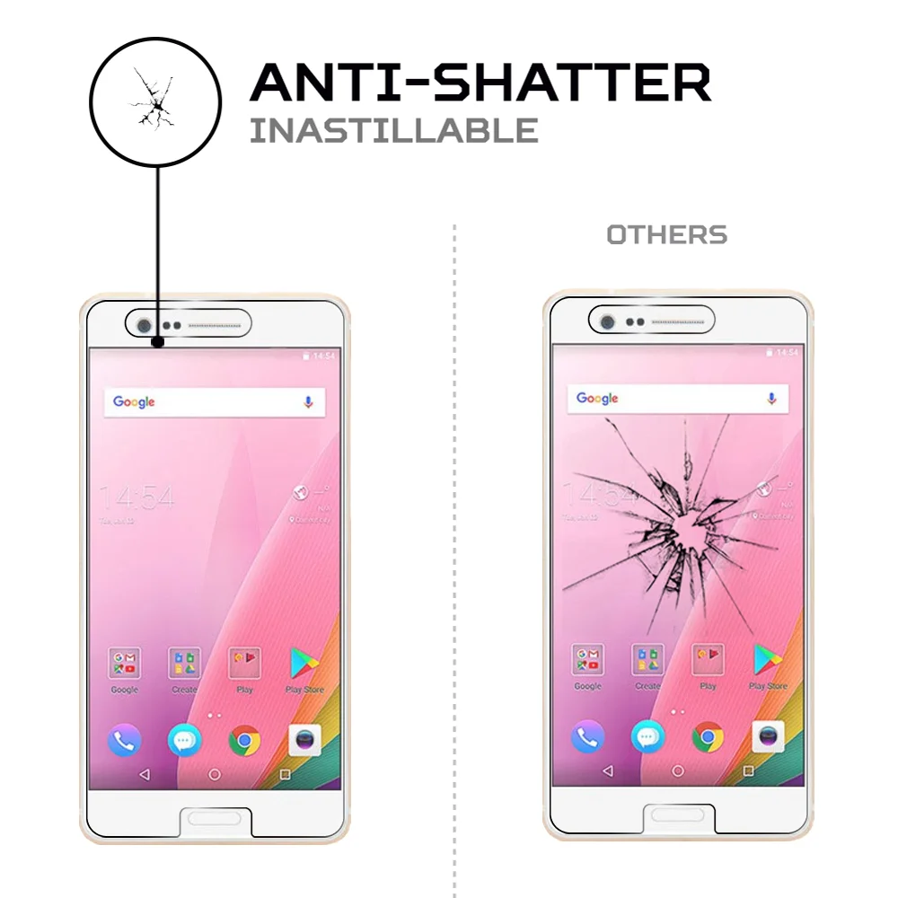 Защитная пленка для экрана с защитой от ударов и царапин совместима Sharp Z3 |