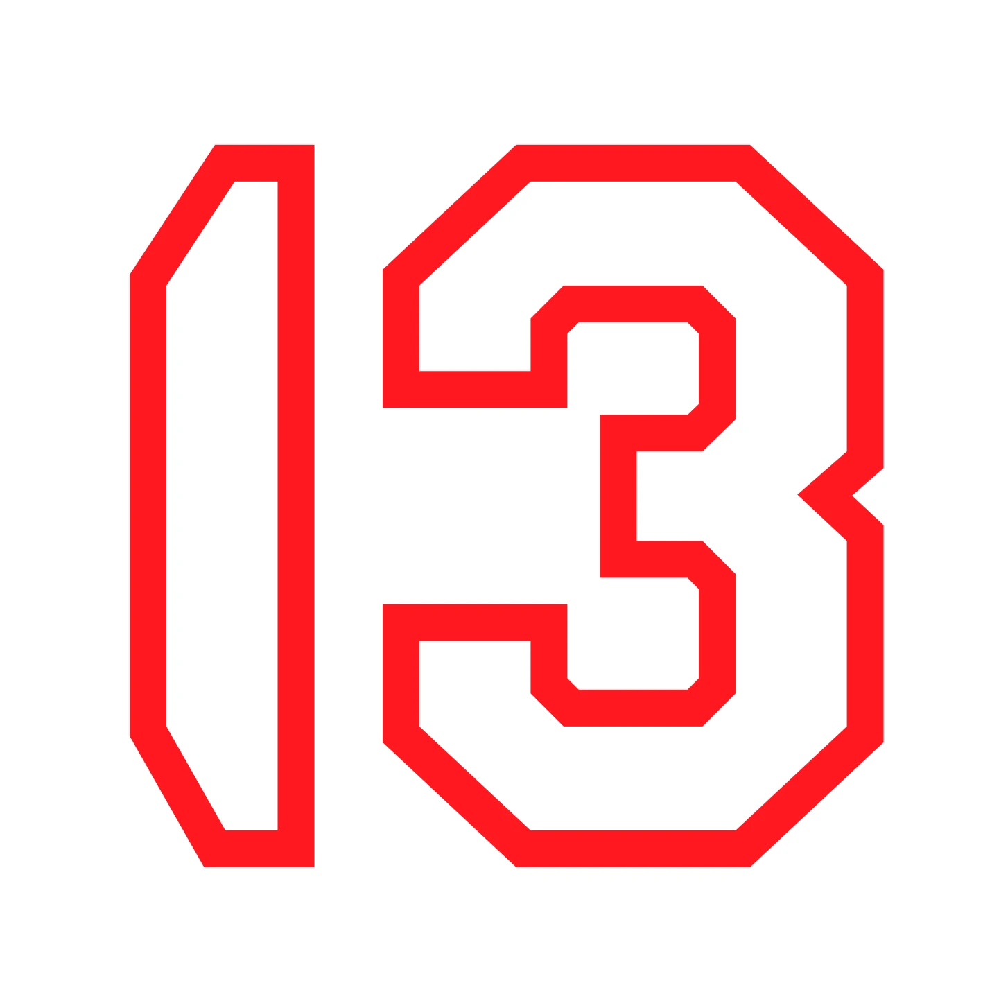 Виниловая наклейка на машину &quot13&quot стикеры (автомобильные товары) | Автомобили и