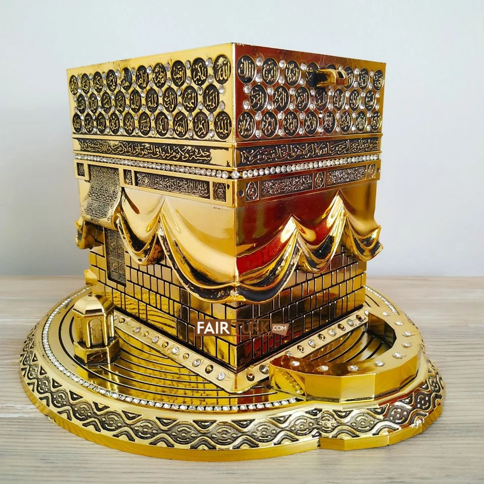 X большой размер 3D дизайн Kaaba мусульманский подарок золотого цвета|Статуи и