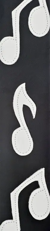 Planet Waves 25LIC01 Icon Collection Кожаный ремень для гитары рисунок Note |