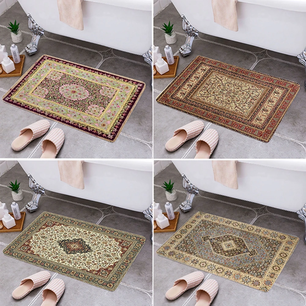 

Persian floor mat printing Nordic Kitchen MatLong Strip Waterproof Mat can be Wiped No-clean Anti-skid and Oil-proof Household
