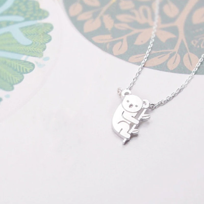 Женское колье с подвеской в виде медведя | Украшения и аксессуары
