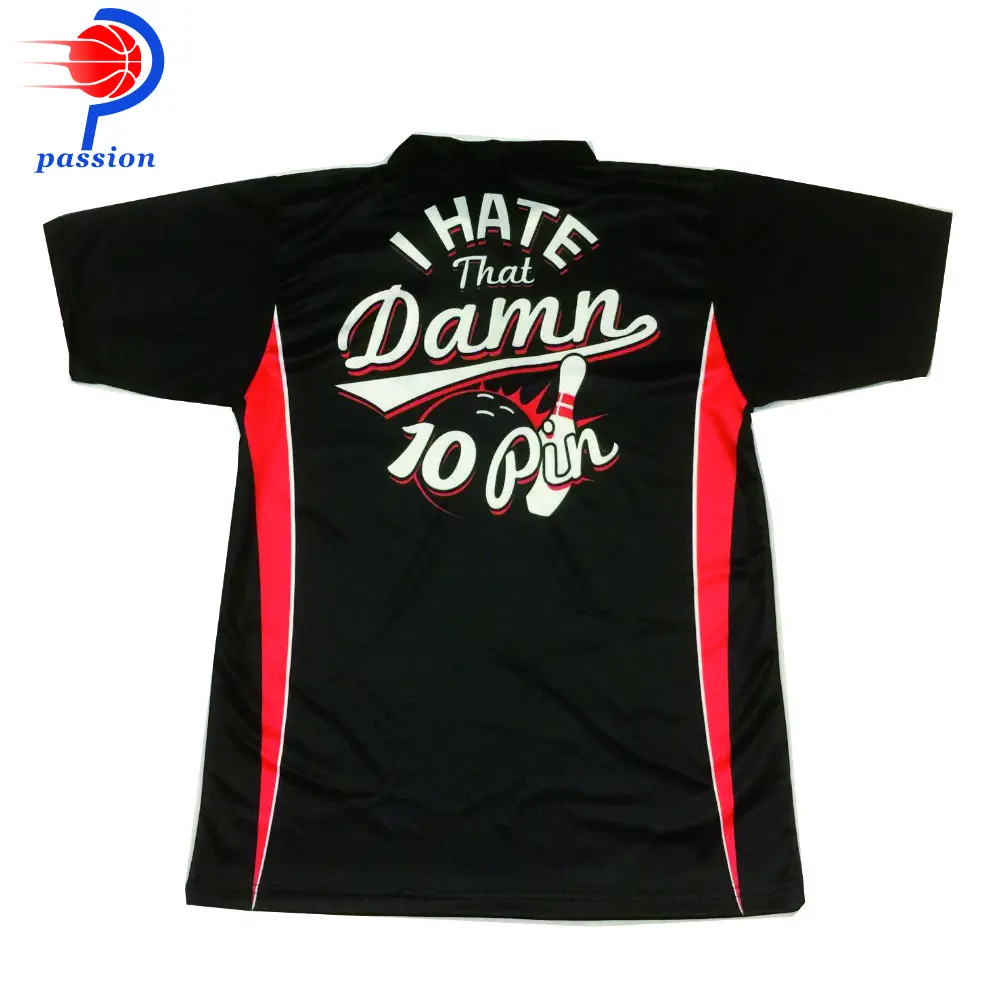 Лучший продавец черные с красными полосками 100% полиэстер рубашки поло для