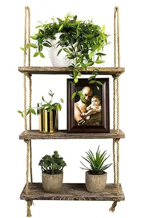 

Jumbo 3 Tier Shelf Wooden Oak Brown Flower Holder Bookcase Decorative 2020 Living Room Home Decor Design