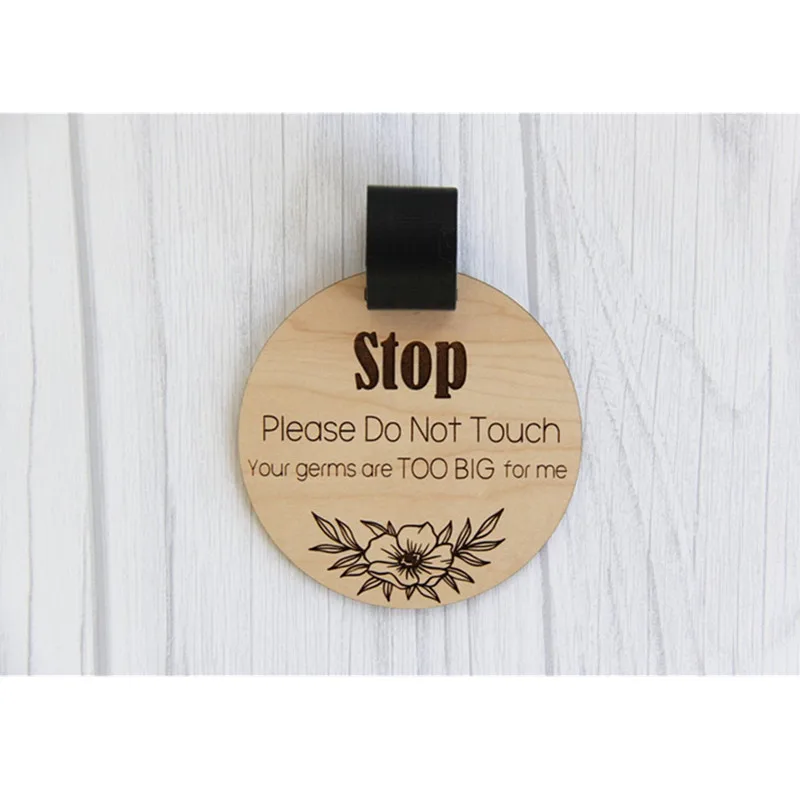 Детские Безопасность знак не прикасаясь к бирка Preemie коляска детское автокресло