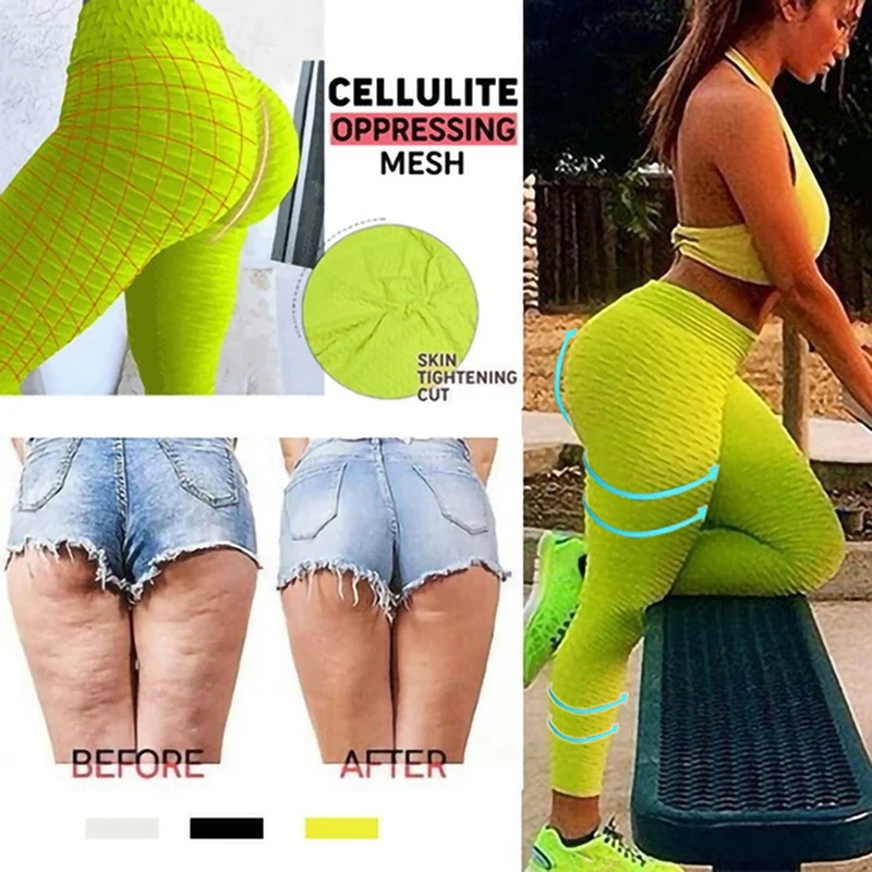 

2021 New Bumps Style Leggings Put Hip Fold Elastic High Waist Legging Breathable Slim Pants indoor Sports