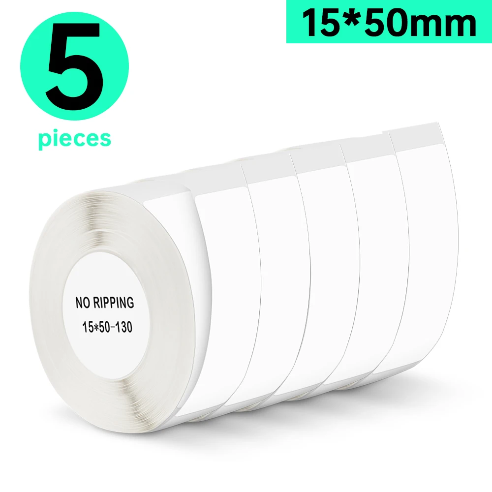 

White Label Tape for Niimbot D11 Printer Paper 15*50mm D11 Label Sticker Paper Roll for Niimbot Labeller D110 D11 Label Printer