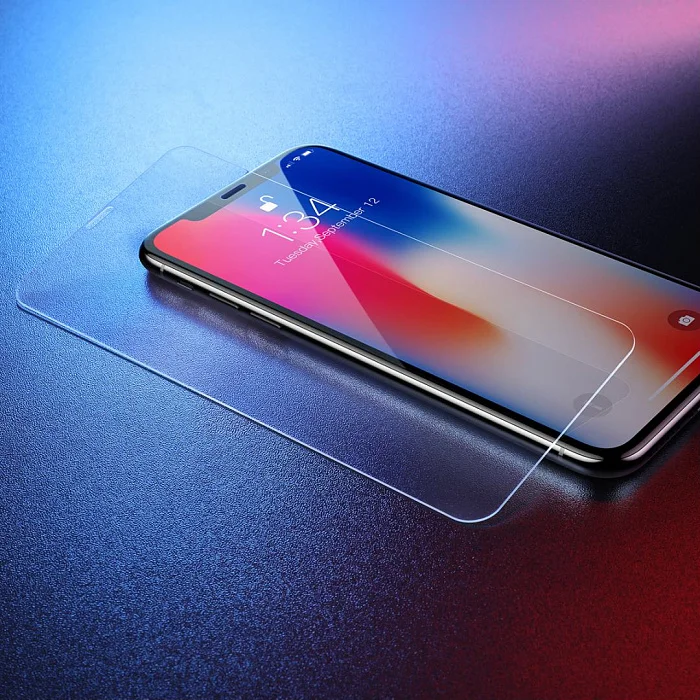 Защитное стеклоBaseus 0.3mm Full-glass Tempered Glass Film For iP Xs Max (2018) Transparent | Мобильные телефоны и