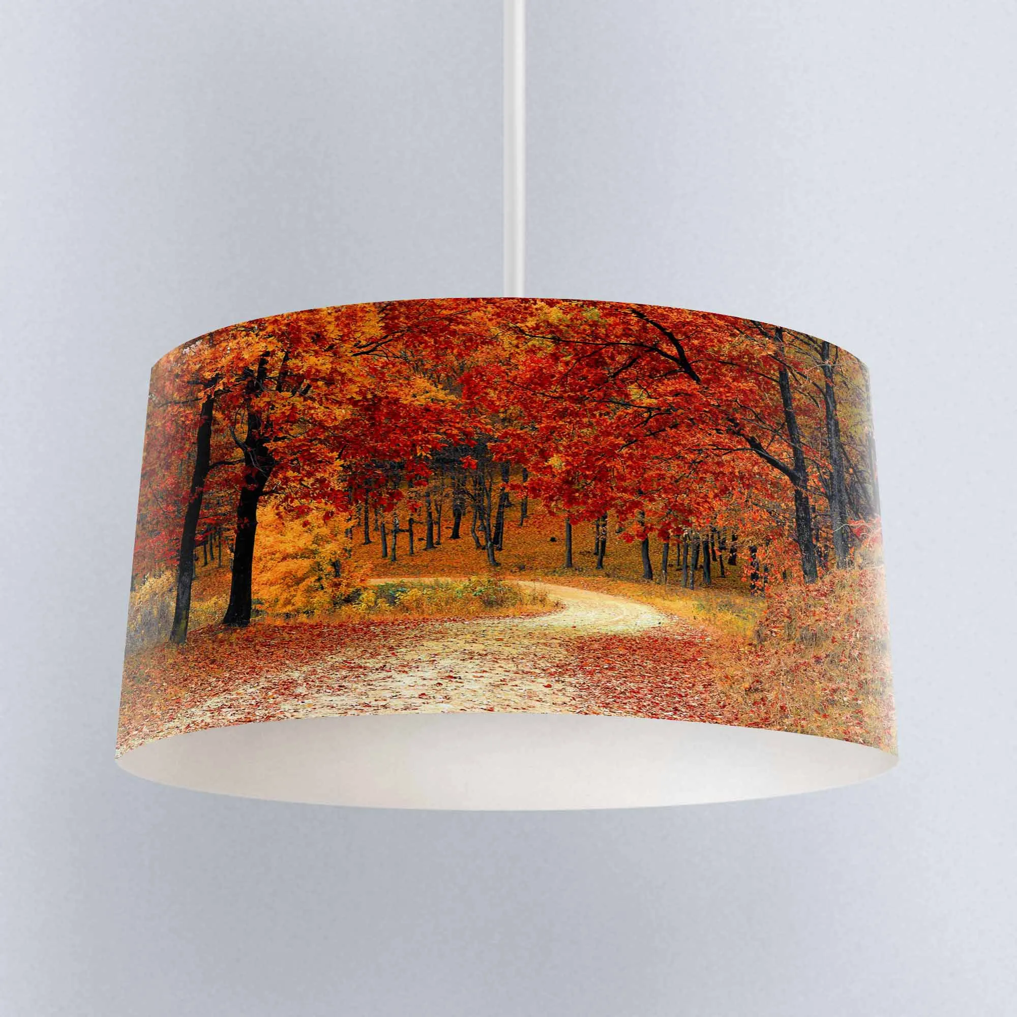 Еще осенние красные деревья джунгли способ цифровые печатные люстра из ткани