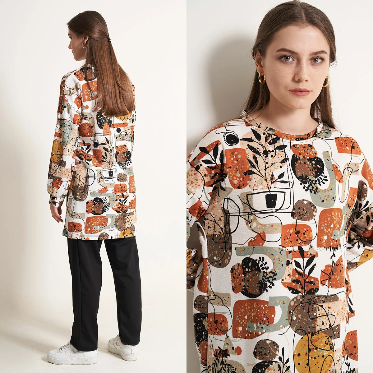 

Two Piece Sets Women Tracksuit Leopard Patterned Top + Pants Jogging Sporty Matching Suits 2021 Femme Mujer Sportswear Casual