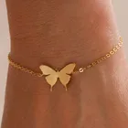 Модные браслеты с шармами-бабочками для женщин и девочек, богемные пляжные украшения для ног, Пляжная цепочка, браслеты на ногу с милыми бабочками, 10 шт.
