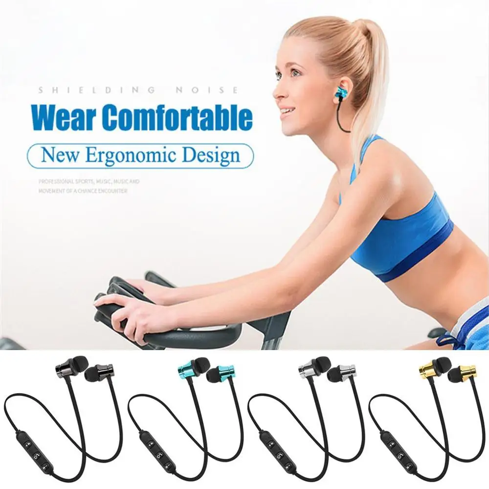 Bluetooth V4.2 магнитные беспроводные наушники спортивные вкладыши гарнитура с