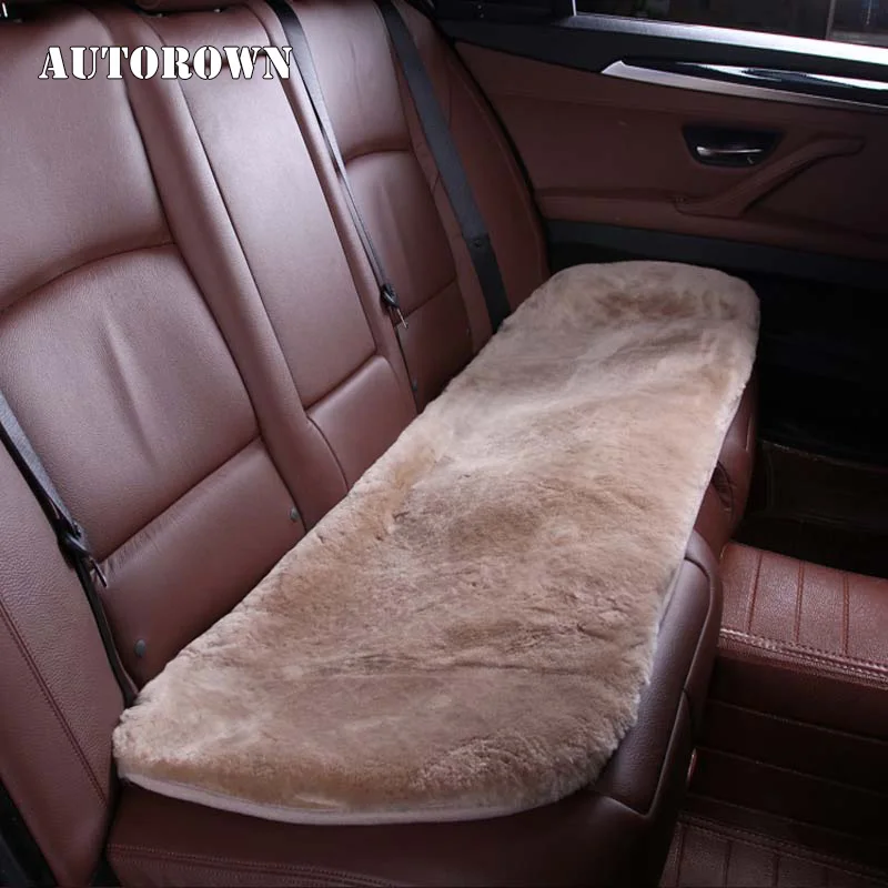 AUTOROWN Накидки меховые на сиденья автомобиля Четыре сезона Накидки из искусственного меха короткий ворс Универсальный размер Аксессуары для интерьера салона авто Чехлы в машину на зимний период