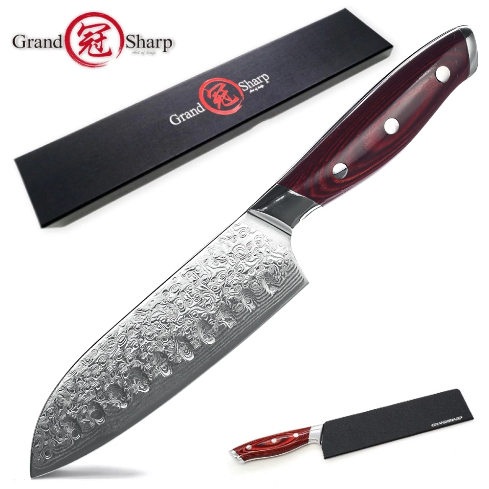 Grandsharp Factory Direct сантоку нож 5 дюймов японские кухонные ножи vg10 шеф-повара из