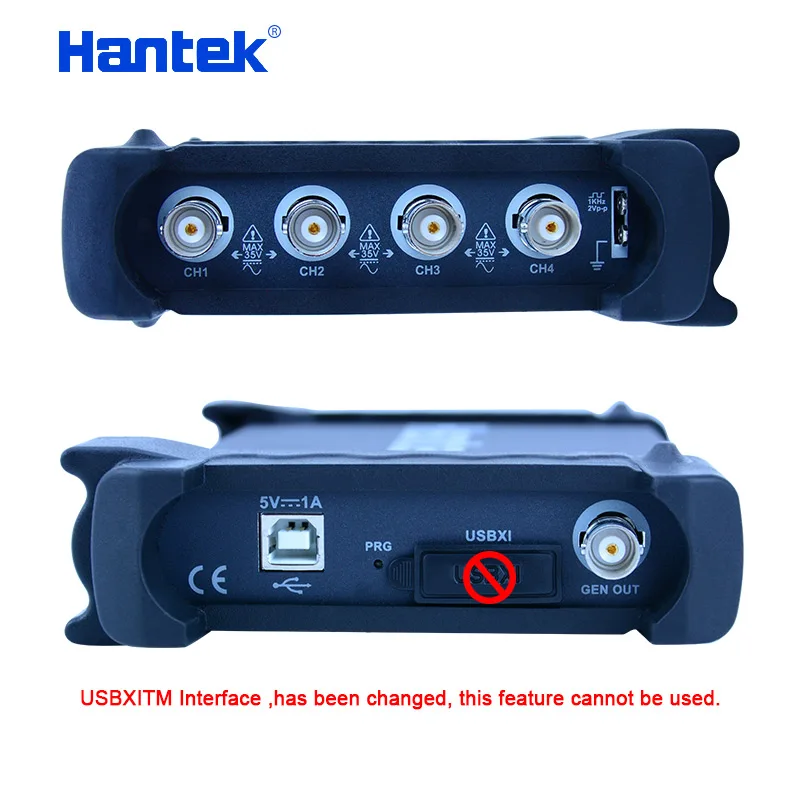 Hantek 4CH USB осциллографы для ПК 1GSa/s 2 мВ-10 В/див 250 МГц Ручной осциллограф 200MSa/s DDS
