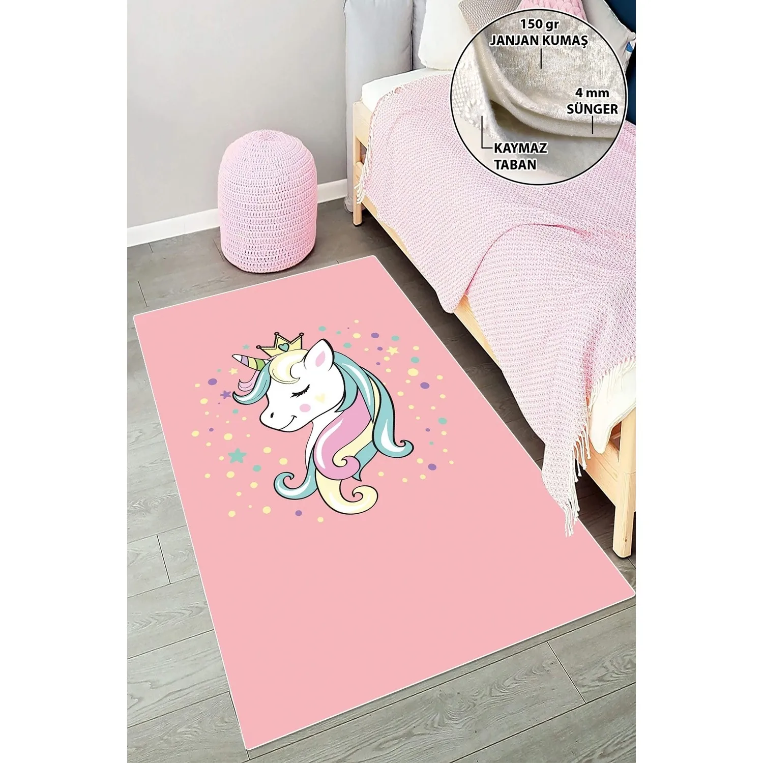 Турецкий качественный детский коврик 80x120 см игровой мягкий декоративный