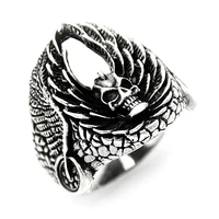 Mens Ring 925 Sterling Silver Ring Skull Gothic Style Rings Male Jewelry Rings For Men Rings for Women Men`s Rings Men Jewelry