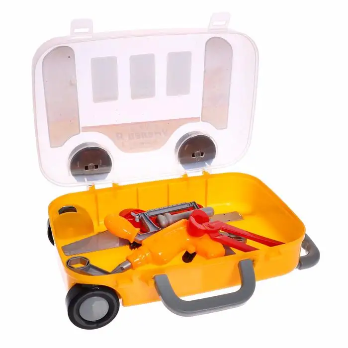 Игровой модуль Мастерская на колесах чемоданчик 13 деталей |