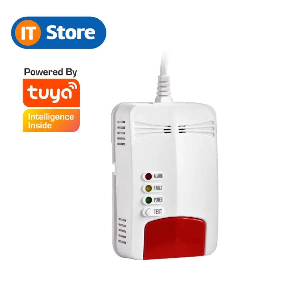 Умный детектор утечки природного газа tuya Wi Fi датчик для домашней работы с smartlife и