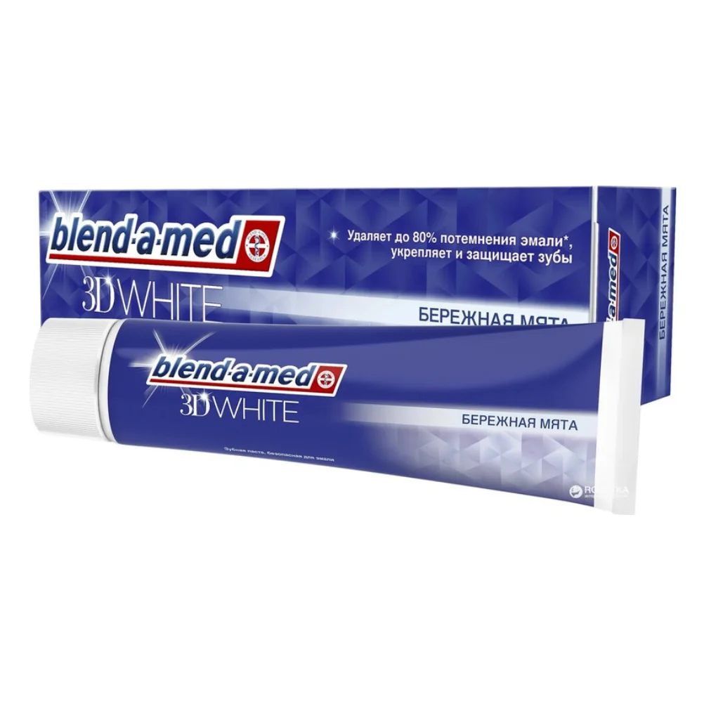 Зубная паста Blend-a-med 3D White Бережная мята, 100 мл.