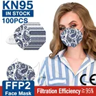 10-100 ПК FFP2 Mascarillas KN95 маски для лица взрослых 5 слоев фильтр маска для лица фильтрации рот маски пыленепроницаемый Респиратор маска для лица