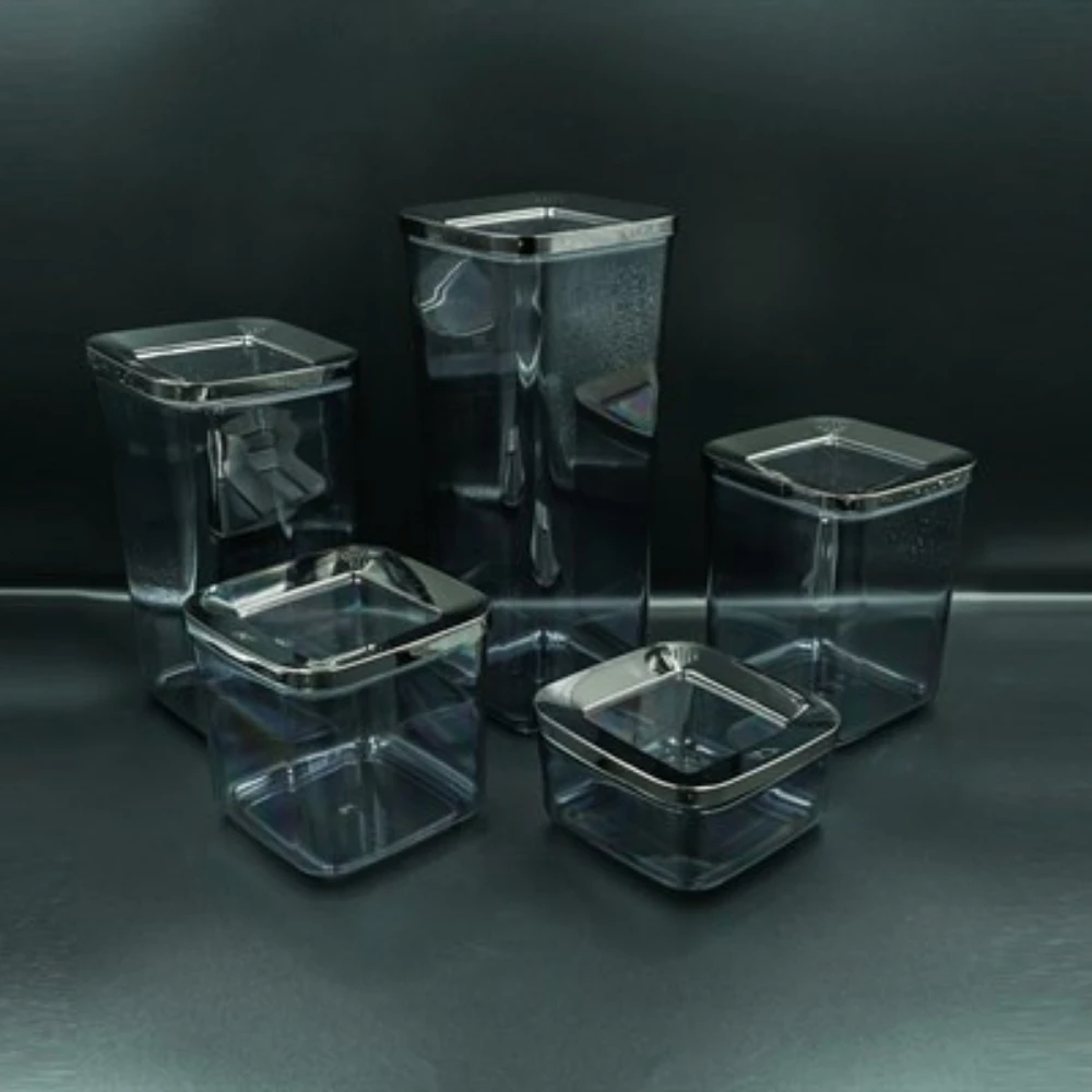 kitchen plastic storage food container organizer jars for spices bulk cereals sugar bowls home boxes plastic convenience airtigh free global shipping