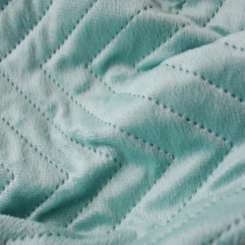 Покрывало евро Amore Mio Sharp 200*220 бирюзовый|Покрывало| |