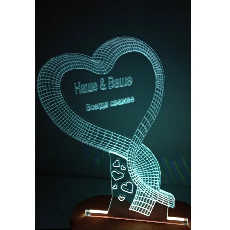 n-047 наше ваше -3D USB светодиодный Эко-светильник-ночник ручной настольный ночник