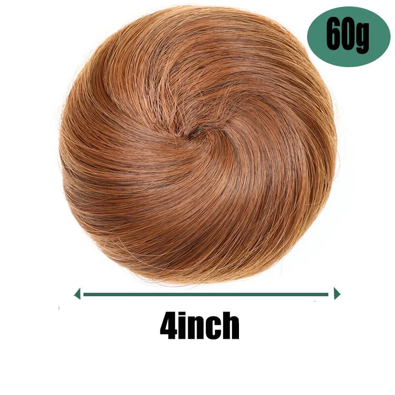 

Add-On Deal 100% Human Chignon Hair Ladies Classic Up Do Bun Drawstring Elastic Scrunchie Hair Extension With 1 Box 3D Lashes