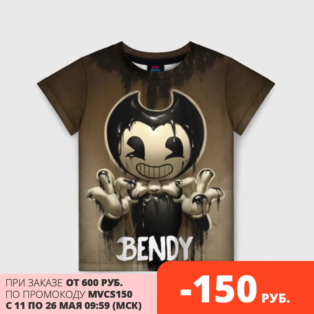 Детская футболка 3D Bendy|Тройники| |