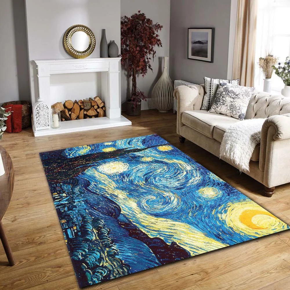 

Нескользящий ковер Starry night, современный ковер
