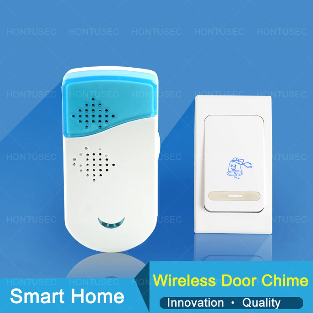 HONTUSEC дверной звонок Wi Fi и Chime Kit до 100 м Диапазон звонка Регулируемый громкость